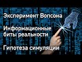 Доказательства гипотезы симуляции Вселенной | Информационные биты реальности | Эксперимент Вопсона