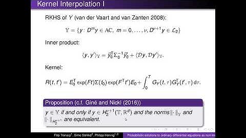 Filip Tronarp: Probabilistic Solutions to ODEs as Non-Linear Bayesian Filtering and Smoothing