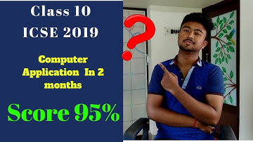 ICSE Computer Application || Score 95% and above || Best tips with question paper