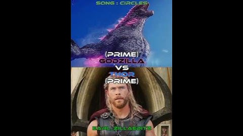 Godzilla vs Thor | #whoisstronger #edit #wisedit #battleshorts