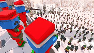 Santa's Elves Under Siege vs ENDLESS ZOMBIES!  Ancient Warfare 3: Battle Simulator
