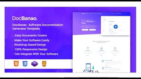 DocBanao - Software Documentation Generator HTML Template | Themeforest Templates