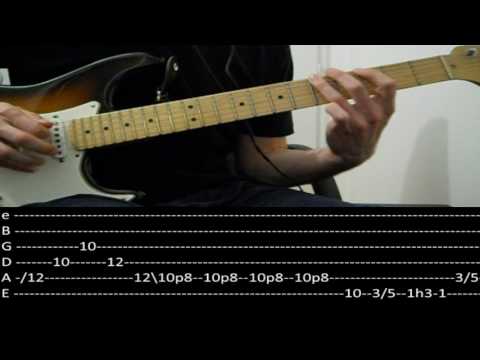 RHCP - Dani california solo (slow + tabs)