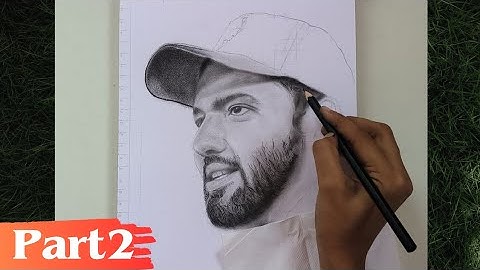 Rohit Sharma Sketch (Part 2), Eyes & Nose Shading, Charcoal and graphite, Beginner Artist