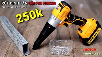 HUKAN HK 3059T Máy rút đinh RIVE dùng pin HUKAN rút đinh tán bằng điện