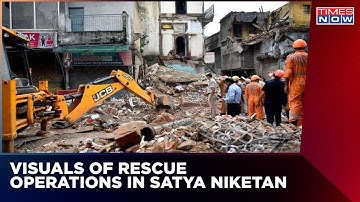 Delhi Building Collapse: One Labour Rescued, Four Still Trapped Inside The Debris | English News
