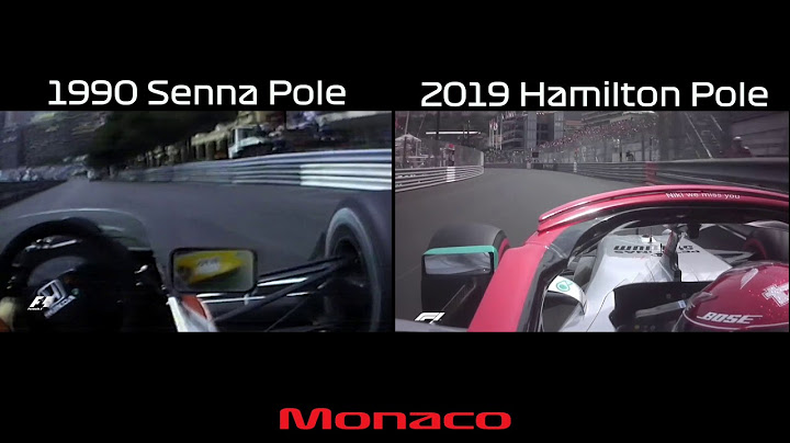 F1 - 1990 Ayrton Senna vs 2019 Lewis Hamilton - Monaco