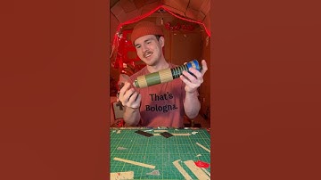 I made a collapsible cardboard lightsaber.