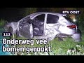 Deze auto raakt total loss nadat bestuurder vlucht voor de politie  oost