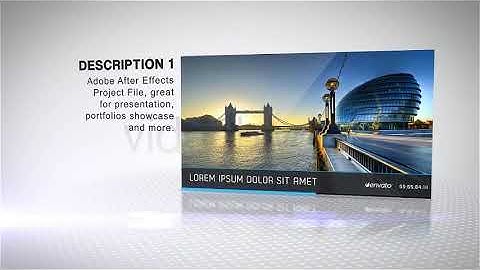 Clean Corporate Slideshow | After Effects Template | Video Displays