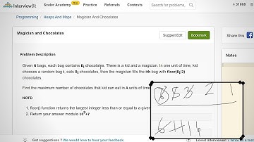 12.4 MAGICIAN AND CHOCOLATES (Heaps and Maps)-Interviewbit #heap#map#interview