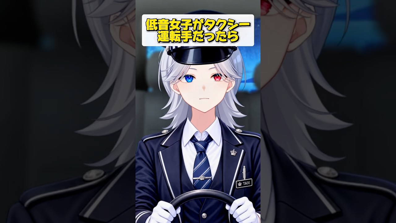 声だけ聞いたら男?!低音女子がタクシー運転手になった結果… #低音女子 #VTuber