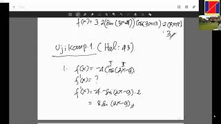 28/09/2020 Matematika Turunan Fungsi Trigonometri Part II of II