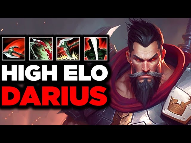 RED + PRESTIGE GOD KING CUSTOM SKINS - S13 High Elo Darius Gameplay - Best  Darius Builds 