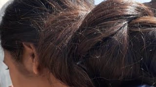 Very heavy hair bun | floor length hair #jalthallotus