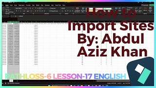 Lesson-17 How to Import sites English