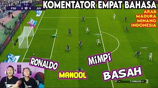 PARODI KOMENTATOR BOLA 4 BAHASA PALING GOBL*Kš|RONALDO MIMPI BASAH !!