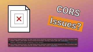 Have You Ever Encountered CORS Error