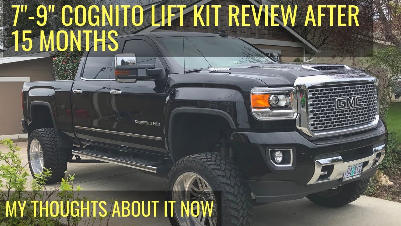 GMC Denali 2500 HD 7-9 Inch Cognito Lift Kit Review Update After 15