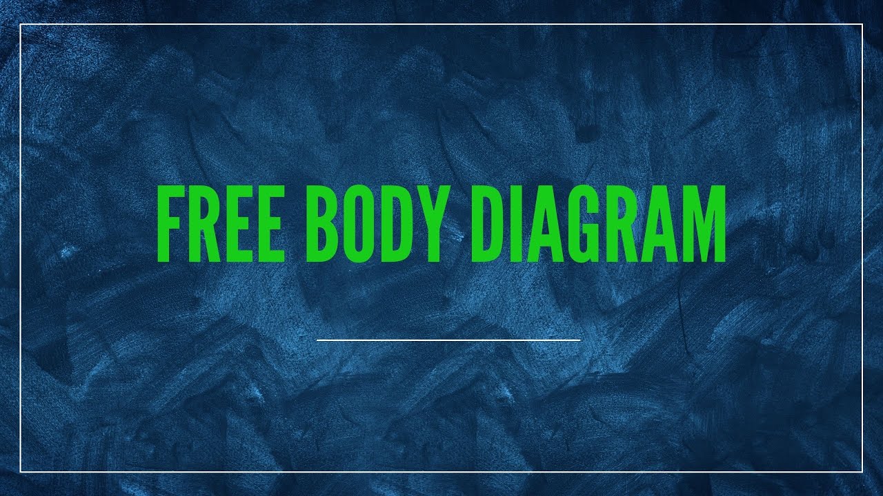 Free Body Diagrams - Weight, Normal Reaction and Tension