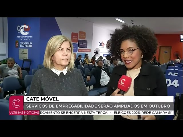 Cate Móvel leva serviços de emprego e empreendedorismo a regiões de SP