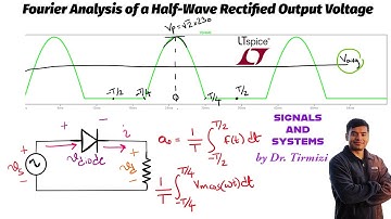 Fourier Analysis of Half-Wave Rectified Signal |  Average Value ao Verification with LTSpice