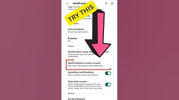 How to hide Lockscreen🤖🤫 Notifications! #gds2022shorts #smartphone