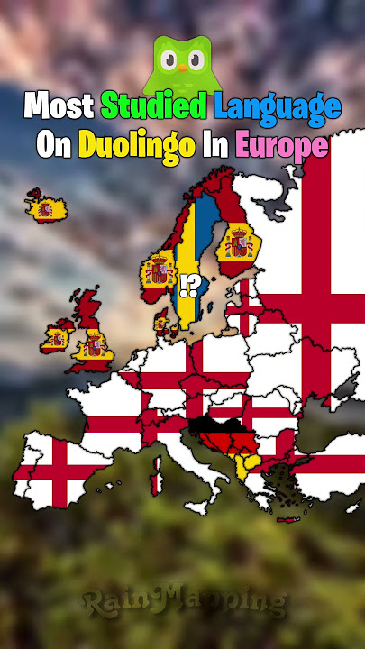Most Studied Language On Duolingo In Europe 🇪🇺🗣️