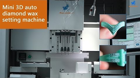 The operation video of the mini automatic diamond setting machine for wax mold stone setting