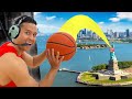 Basketball trick shot competition for 1000