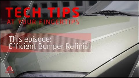 Tech Tip Ep.6: Efficient Bumper Refinish