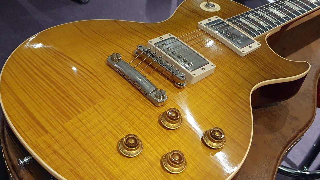 Gibson 1958 Les Paul Standard Kirk Hammett Greeny R8 58 Custom Shop Reissue  Guitar Video Up Close - YouTube