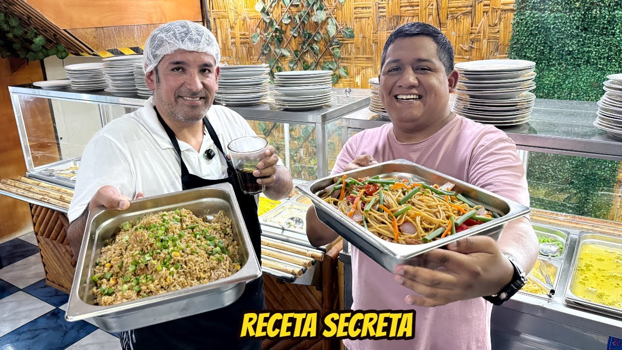 ¡RECETA SECRETA REVELADA! 😱 CHAUFA y TALLARÍN SALTADO de POLLO en mi RESTAURANTE 🔥