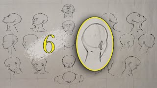 رسم الرأس حركة 6  من الخلف | Sara Basil #shorts