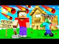 A HUGE METEOR Destroyed My Minecraft House!