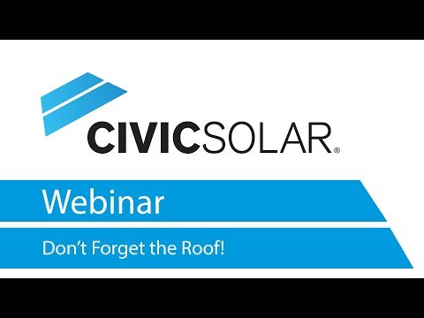 Webinar: Don't Forget the Roof!