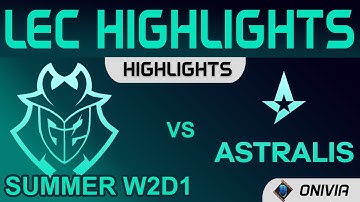 G2 vs AST Highlights LEC Summer Season 2021 W2D1 G2 Esports vs Astralis by Onivia