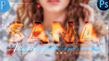 New Color Balance Glass Font in Ps Touch 2020 || by Alee Creation