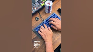 Another HMX RBO switch! The HMX Martini! #keyboard #desksetup #asmr #mechanicalkeyboard #gamingsetup