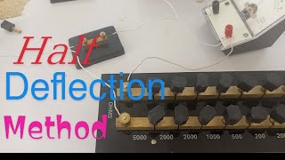 To find the resistance of galvanometer by half deflection method. 2nd year physics practical.
