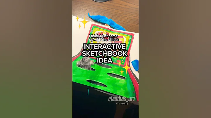 INTERACTIVE SKETCHBOOK IDEA #shorts #art #drawing #sketchbook #artist #fyp