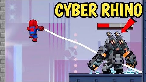 SPIDERMAN VS CYBER RHINO - Mr Spider Hero Shooting Puzzle Gameplay - Gaming Walkthrough part 5
