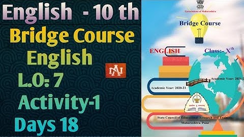 Bridge Course Std.  10 | English -Day 18 | Explanation of Activity-1 | By Narayani Tech Academy