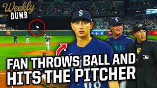 Fan throws a ball from the stands that hits Mariners pitcher | Weekly Dumb