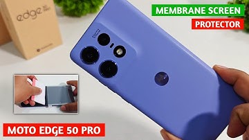 Motorola Edge 50 Pro Membrane Screen Protector Installation | Membrane Screen Guard Moto Edge 50 Pro
