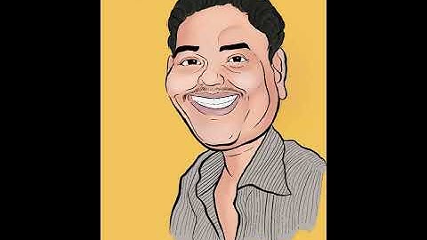 How To Draw Cartoon yourself in Procreate ( Caricature) | illustration | Artistic Falguni | #shorts