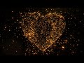Gold Heart made with Pixiedust Particles   |  No Copyright from Free Designs in Motion