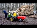 Getting firewood with John Deere peg perego