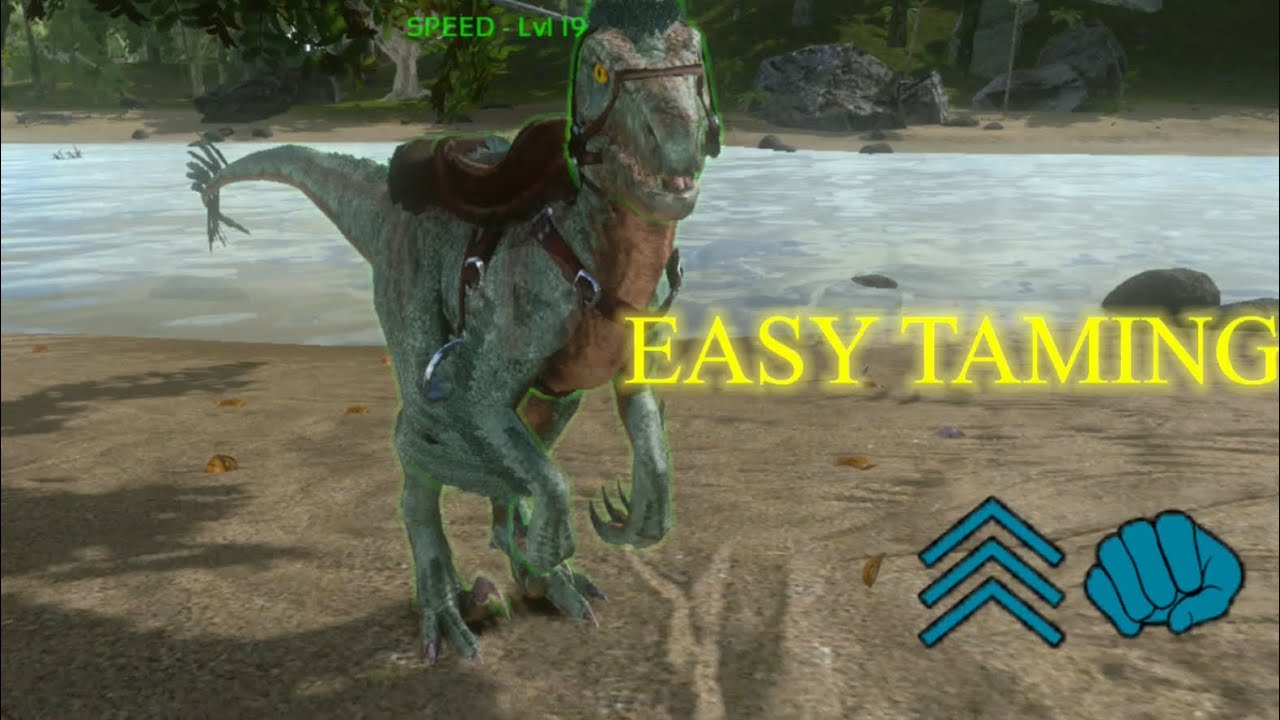 ark mobile easy teaming for starters #ark #ark_mobile #raptor #taming # ...