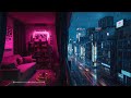 Rainy Tokyo Ambience 🌧️ Cozy Balcony Night &amp; Chill Lofi for Deep Study, Focus &amp; Relax